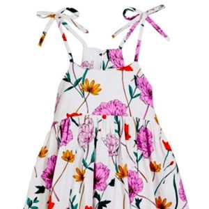 Milly Minis Poppy Print Tank Dress Size 5-6 Years Summer Floral Dress for Girls